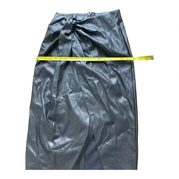 Open Edit Wrap Front Faux Leather Skirt size medium Sz Medium - Picture 6 of 7